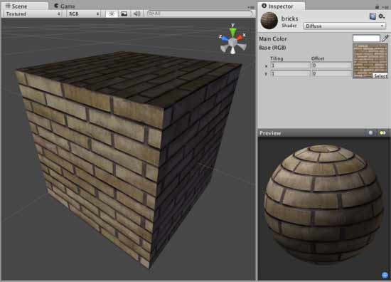 Шейдер Diffuse в Unity 3D